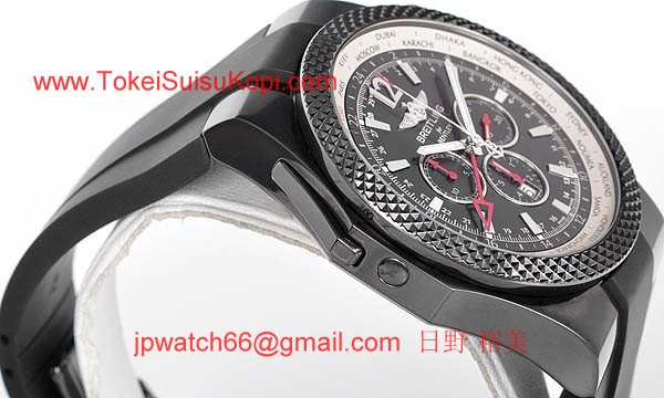 (BREITLING)腕時計ブライトリング 人気 コピー ベントレーGMT ミッドナイト?カーボン M476B19GRB
