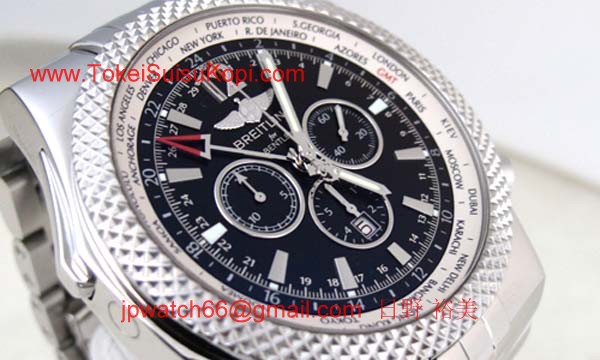 ブライトリング 時計 コピー ベントレーGMT A476B19SGS