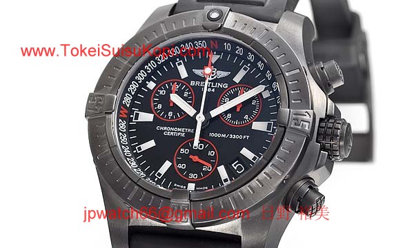 (BREITLING)ブライトリング ブランド コピー 時計 アベンジャー シーウルフ クロノ ブラックスティール M73390-2022