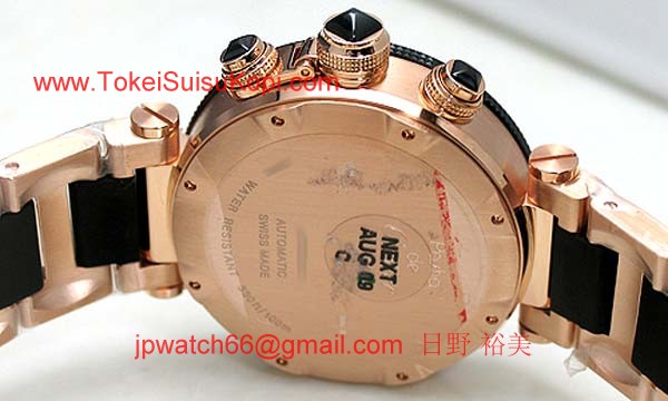 カルティエ時計ブランド通販コピー パシャ　シータイマークロノ W301980M_