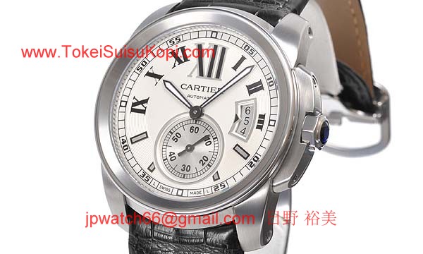 カルティエ時計ブランド 店舗 激安 カリブル　ドゥ　黒ストラップ W7100037