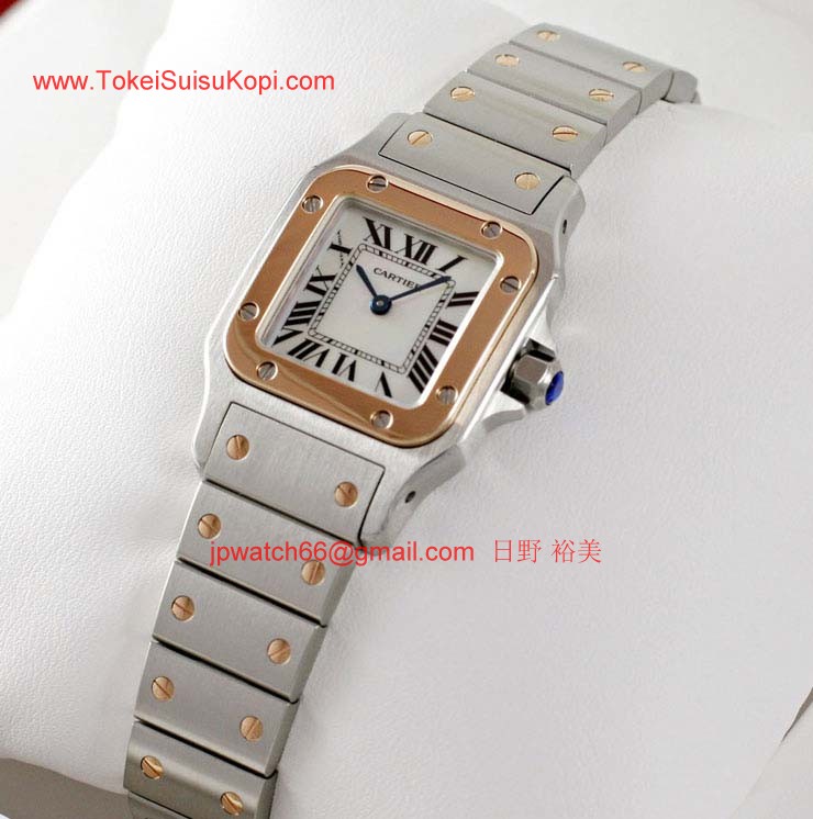 ブランド CARTIERカルティエ 時計コピー サントス ガルベ 18Kピンクゴールド/ステンレスコンビW20103C4