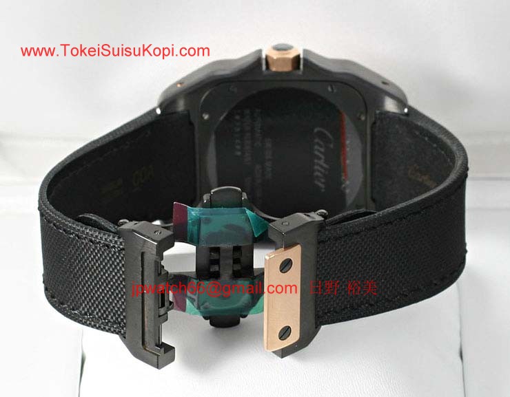 ブランド CARTIERカルティエ 時計コピー サントス100 カーボン コンビ W2020009