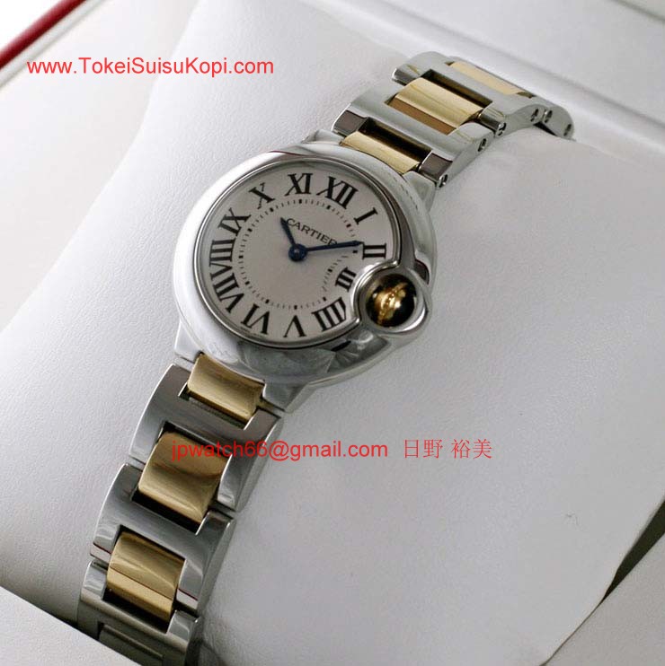 ブランド CARTIERカルティエ 時計コピー バロン ブルー ドゥ レディース コンビ W69007Z3