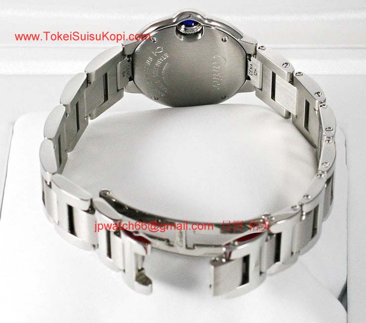 ブランド CARTIERカルティエ 時計コピー バロンブルー レディース スティール W69010Z4