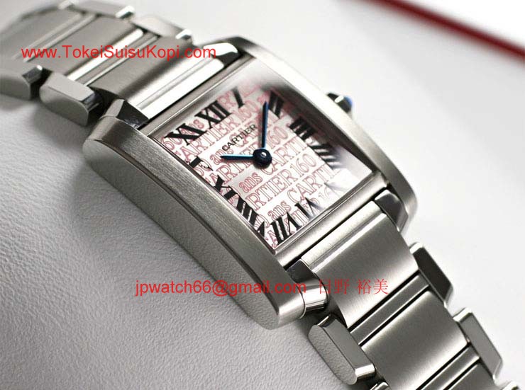 ブランド CARTIERカルティエ 時計コピー タンク フランセーズ スティール レディース W51035Q3