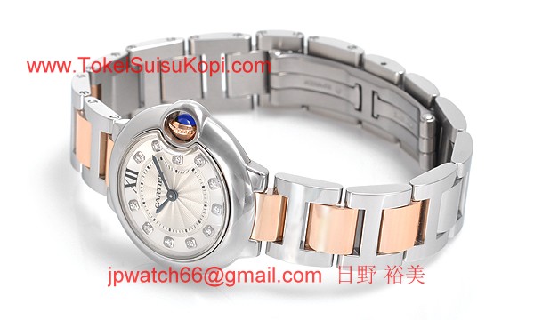 カルティエ コピー時計 バロンブルー 28mm WE902030