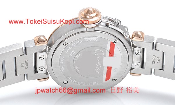 カルティエ時計コピー ミスパシャスティール ＆ ゴールド ダイヤモンド パヴェWJ124021