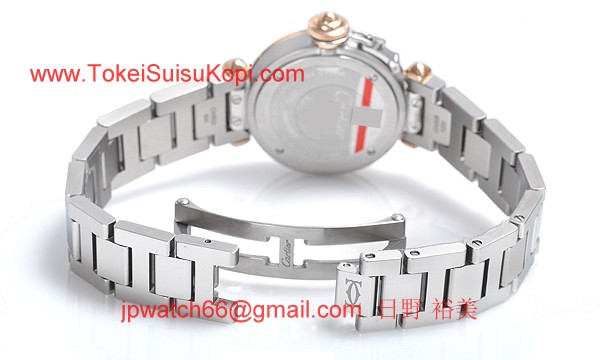 カルティエ時計コピー ミスパシャスティール ＆ ゴールド ダイヤモンド パヴェWJ124021