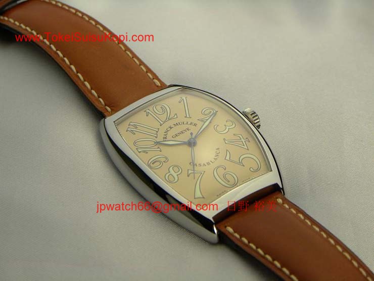 腕時計 コピー FRANCK MULLER フランクミュラー カサブランカ サーモンピンク 6850CASA