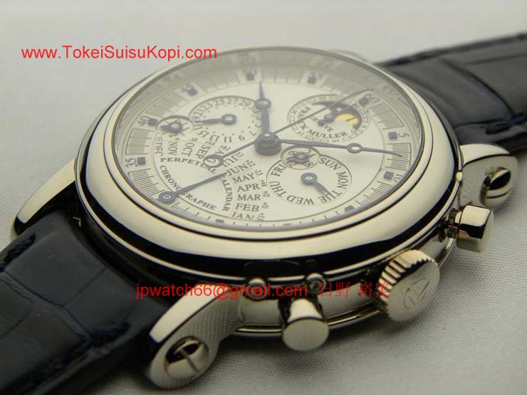 FRANCK MULLER フランクミュラー時計コピーレトログラード式パーペチュアルカレンダーダブルフェイスクロノグラフ 7000QPEDF