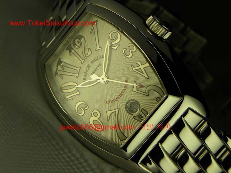 FRANCK MULLER フランクミュラー 時計 偽物 征服者「第3の典型的な白いダイヤル 8002SC