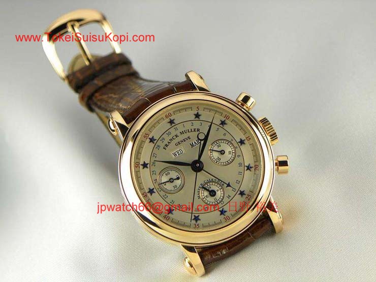 FRANCK MULLER フランクミュラー 時計 偽物 ラウンドマスターカレンダー クロノグラフ 7000CCMC36