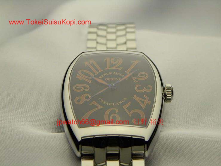 FRANCK MULLER フランクミュラー 時計 偽物 カサブランカ サハラ ブラック 6850CASA