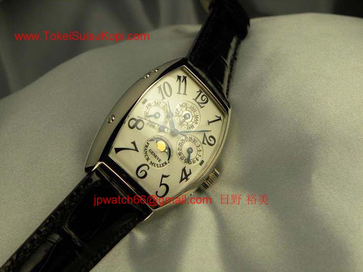 FRANCK MULLER フランクミュラー 時計 偽物 トノウカーベックス パーぺチュアルカレンダー ギョーシェダイヤル 5850QP24