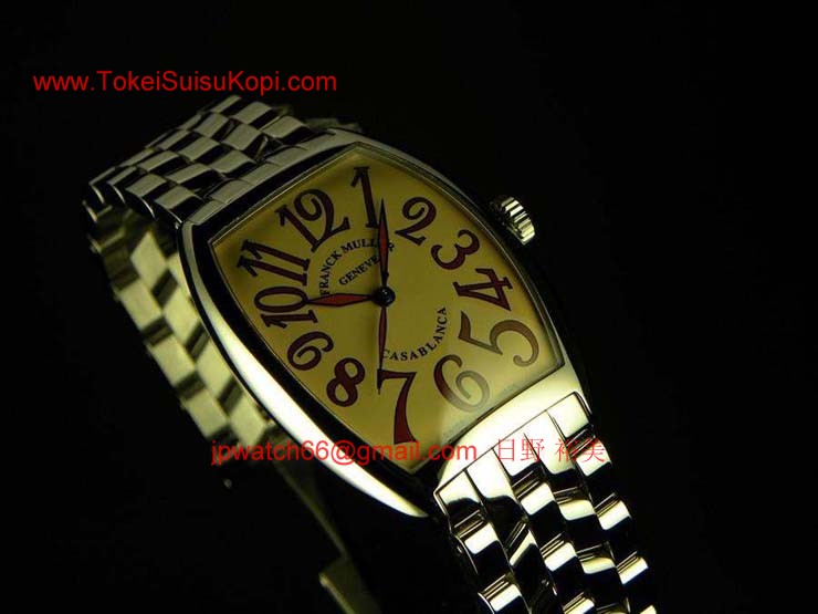 FRANCK MULLER フランクミュラー 時計 偽物 カサブランカ サハラ サーモンピンク 6850SAHA