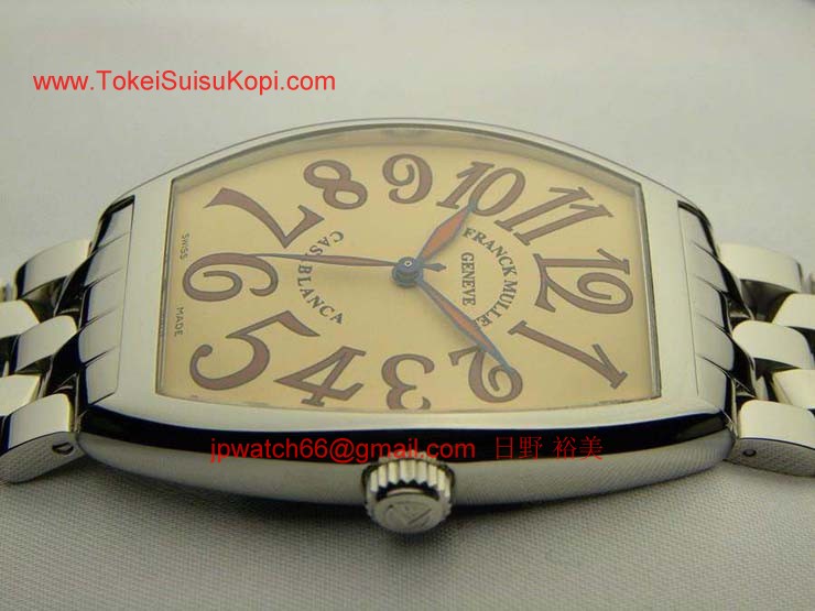 FRANCK MULLER フランクミュラー 時計 偽物 カサブランカ サハラ サーモンピンク 6850SAHA