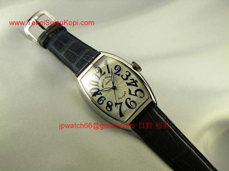 FRANCK MULLER フランクミュラー 時計 偽物 トノウカーベックス サンセット プラチナ 5850SCSUN
