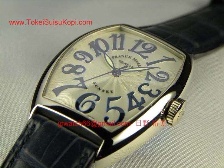 FRANCK MULLER フランクミュラー 時計 偽物 トノウカーベックス サンセット プラチナ 5850SCSUN