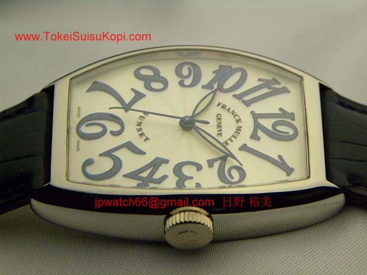 FRANCK MULLER フランクミュラー 時計 偽物 トノウカーベックス サンセット プラチナ 5850SCSUN