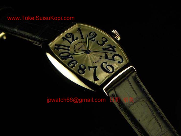 FRANCK MULLER フランクミュラー 時計 偽物 トノウカーベックス サンセット プラチナ 5850SCSUN