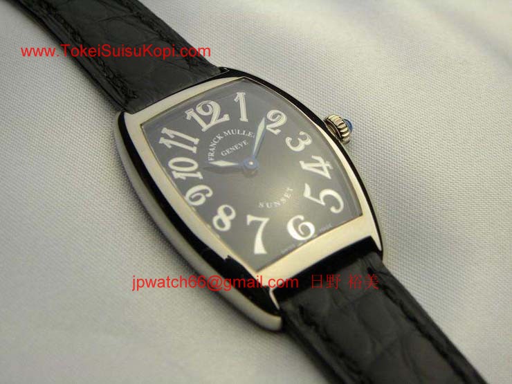 腕時計 コピー FRANCK MULLER フランクミュラー 激安 サンセット レディース ブラック 1752QZSUN