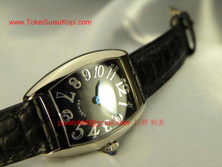 腕時計 コピー FRANCK MULLER フランクミュラー 激安 サンセット レディース ブラック 1752QZSUN