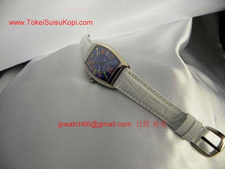 FRANCK MULLER フランクミュラー 時計 偽物 トノウカーベックス レディース カラードリーム ブルー 1750S6COLDREAMS
