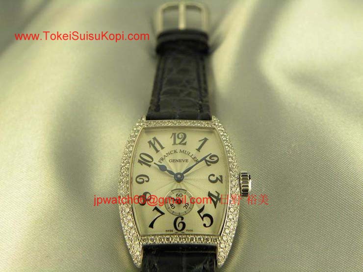 FRANCK MULLER フランクミュラー 時計 偽物 トノウカーベックス ダイヤモンド レディース 1750S6D
