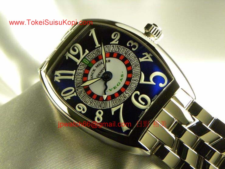 FRANCK MULLER フランクミュラー スーパーコピー時計 ヴェガス ブルーダイヤル 6850VEGAS