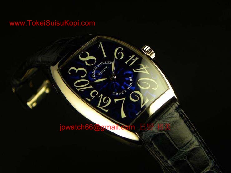 腕時計 コピー FRANCK MULLER フランクミュラー クレイジーアワーズ ブルーダイヤル 7851CH