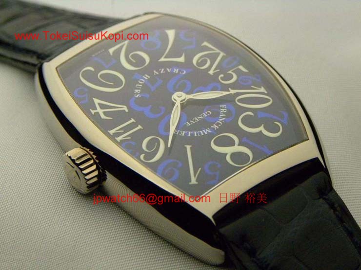 腕時計 コピー FRANCK MULLER フランクミュラー クレイジーアワーズ ブルーダイヤル 7851CH