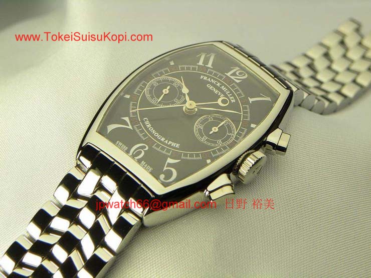 腕時計 コピー FRANCK MULLER フランクミュラー トノウカーベックス 2カウンタークロノグラフ 5850CC OAC Black