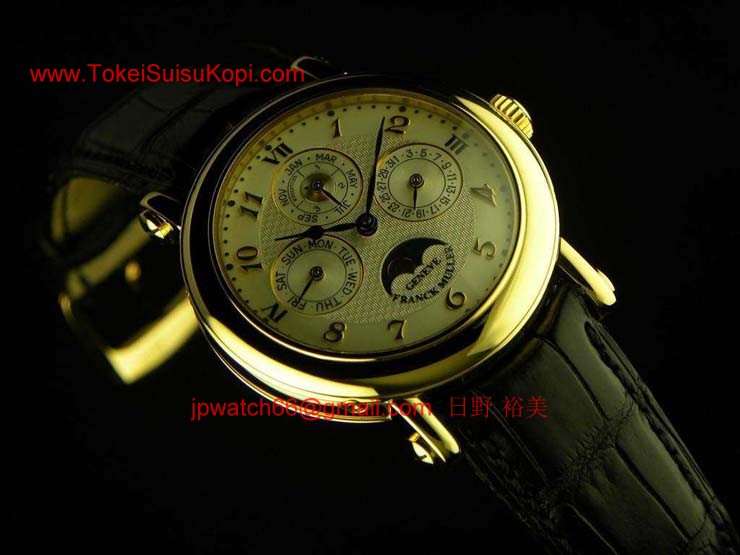 腕時計 コピー FRANCK MULLER フランクミュラー 激安 ラウンド パーペチュアルカレンダー 