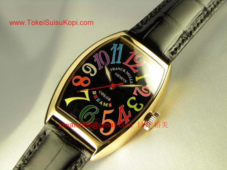 FRANCK MULLER フランクミュラー 偽物時計 トノウカーベックス カラードリーム 5850COLDREAMS