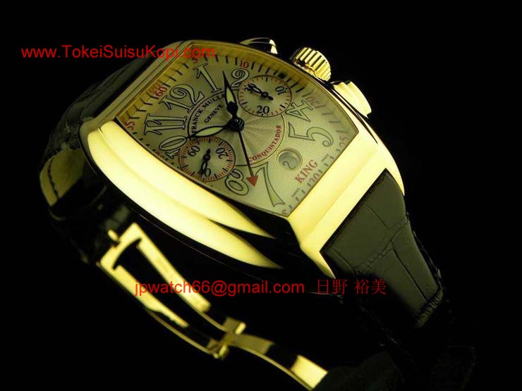 FRANCK MULLER フランクミュラー スーパーコピー時計 コンキスタドール キング クロノグラフ（Dバックル付き）8005CCKING