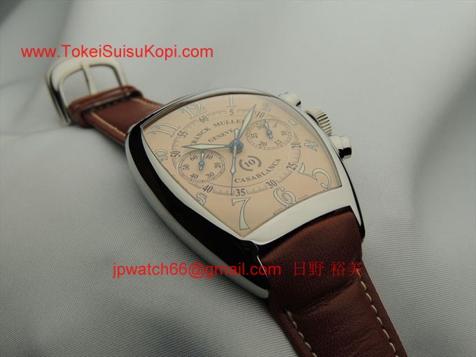 フランク・ミュラー コピー 時計 カサブランカ クロノグラフ 10周年記念モデル8880CASACC AC Salmon Pink