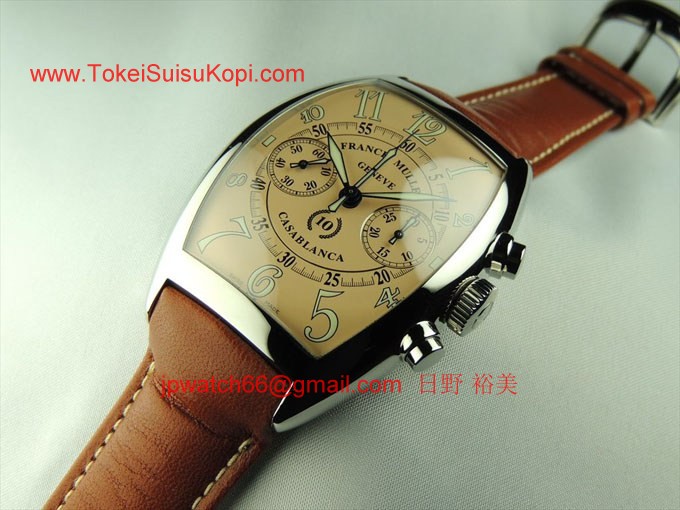 フランク・ミュラー コピー 時計 カサブランカ クロノグラフ 10周年記念モデル8880CASACC AC Salmon Pink