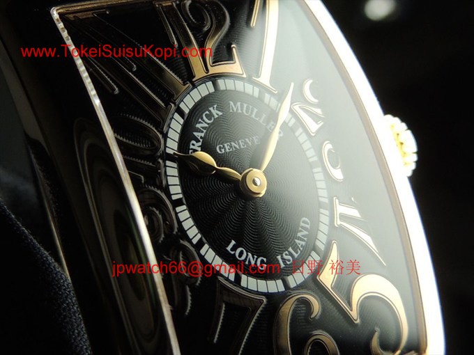 フランク・ミュラー コピー 時計 ロングアイランド レリーフ レディース ブラック 950QZRELIEF 5N Black