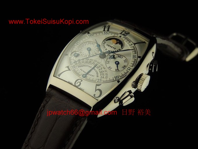 フランク・ミュラー コピー 時計 レトログラード パーペチュアルカレンダー クロノグラフ 6850QPE OG White