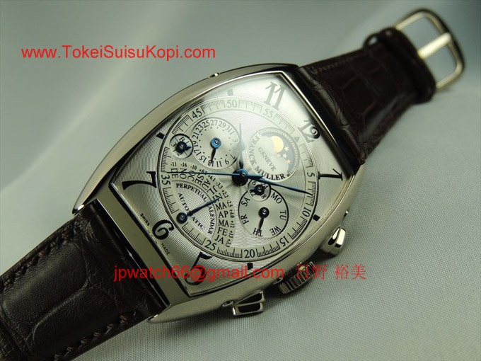 フランク・ミュラー コピー 時計 レトログラード パーペチュアルカレンダー クロノグラフ 6850QPE OG White フランク・ミュラー コピー 時計 レトログラード パーペチュアルカレンダー クロノグラフ 6850QPE OG White