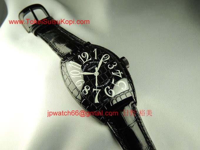 フランク・ミュラー コピー 時計 ブラッククロコ　鏡面 8880SCBLKCRO AC Black