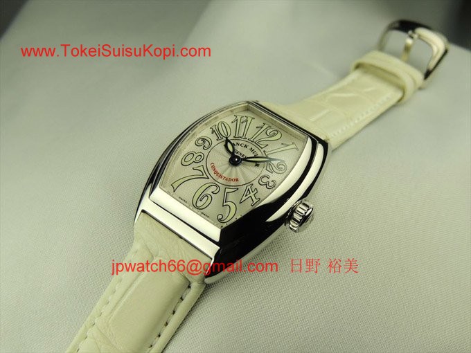 フランク・ミュラー コピー 時計 コンキスタドール レディース 8005LQZ White