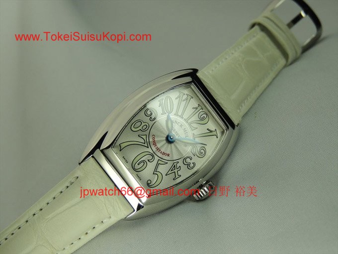 フランク・ミュラー コピー 時計 コンキスタドール レディース 8005LQZ White