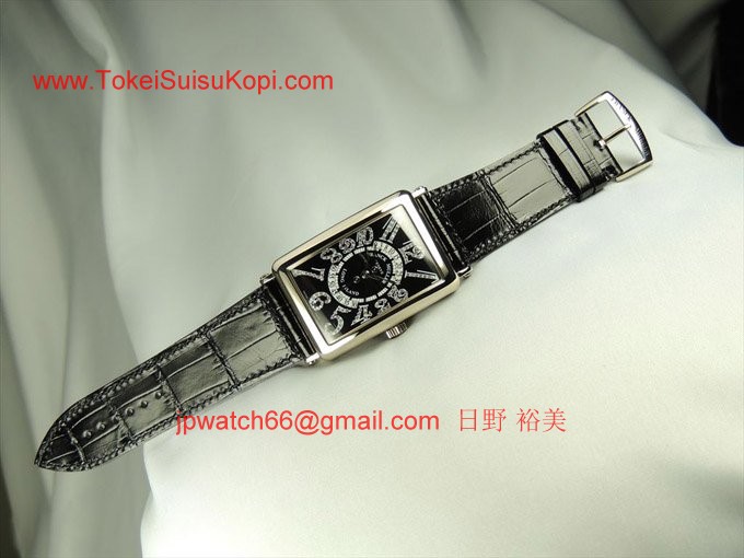 フランク・ミュラー コピー 時計 ロングアイランド ビーレトロセコンド ダイヤモンド 1100DSRCD OG Black