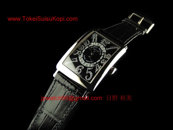 フランク・ミュラー コピー 時計 ロングアイランド ビーレトロセコンド ダイヤモンド 1100DSRCD OG Black