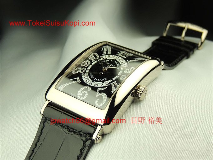 フランク・ミュラー コピー 時計 ロングアイランド ビーレトロセコンド ダイヤモンド 1100DSRCD OG Black