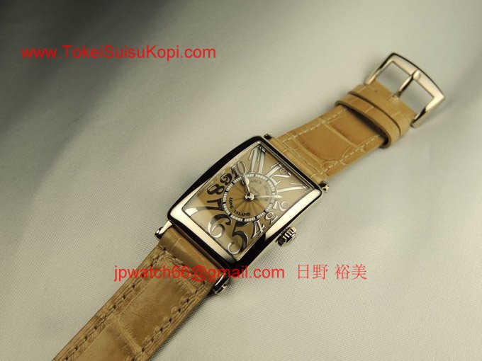 フランク・ミュラー コピー 時計 ミルクティーベージュ　レディース 902QZJRELIEF OG Beige