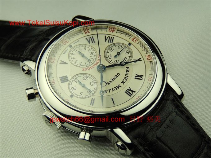 フランク・ミュラー コピー 時計 ラウンドクロノグラフ ホワイト 7002CCFF AC White