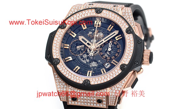 (HUBLOT)ウブロ ブランドコピー キングパワー ウニコ キングゴールド パヴェ 701.OX.0180.RX.1704
